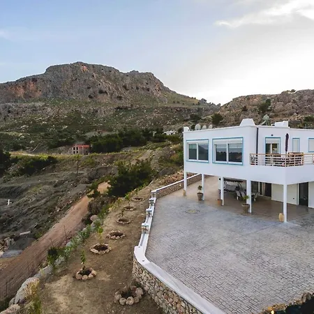 Feriehus House With 3 Bedrooms In Rhodes Greece With Wonderful Sea View Furnished Terrace And Wifi 800 M From The Beach *